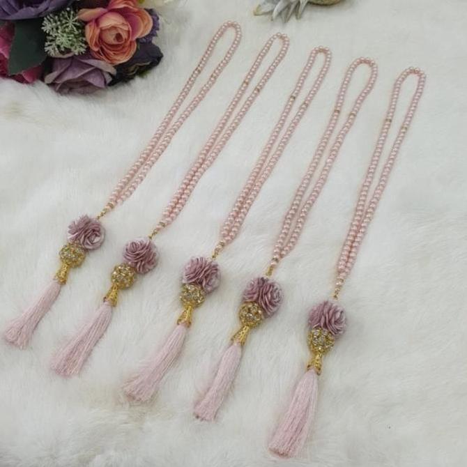 Murah TASBIH MUTIARA TURKI | TASBIH MUTIARA DUA MAWAR TURKI Non COD
