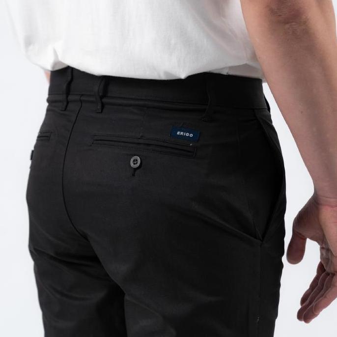 Erigo Chino Short Flexi Fit Newland Black - Celana Pendek Chino Unisex