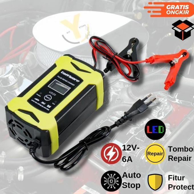 Cas Charger Aki Mobil Motor Otomatis Bagus Casan Carger 12V 24V 6A 10A Kualitas Terbaik Harga Termur