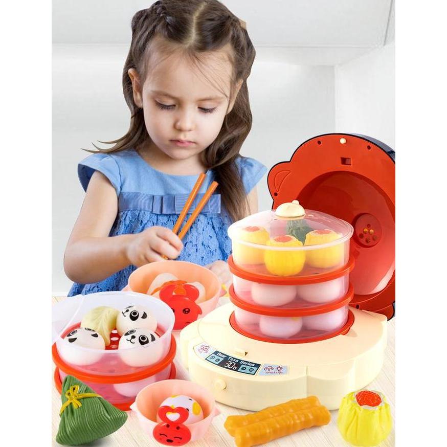 Mainan Masak Anak Pengukus Dimsum Bakpao Garansi