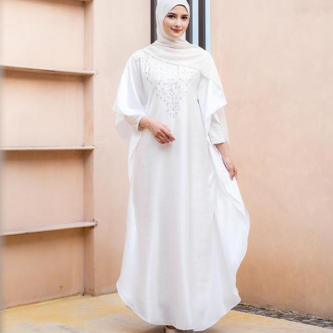 NOURA Marrakesh Kaftan  Satin Silk Payet Panjang Pesta Muslim TB