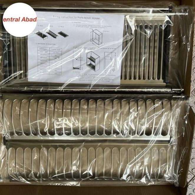 Rak Piring Stainless Kitchen Set 60Cm Bumbu