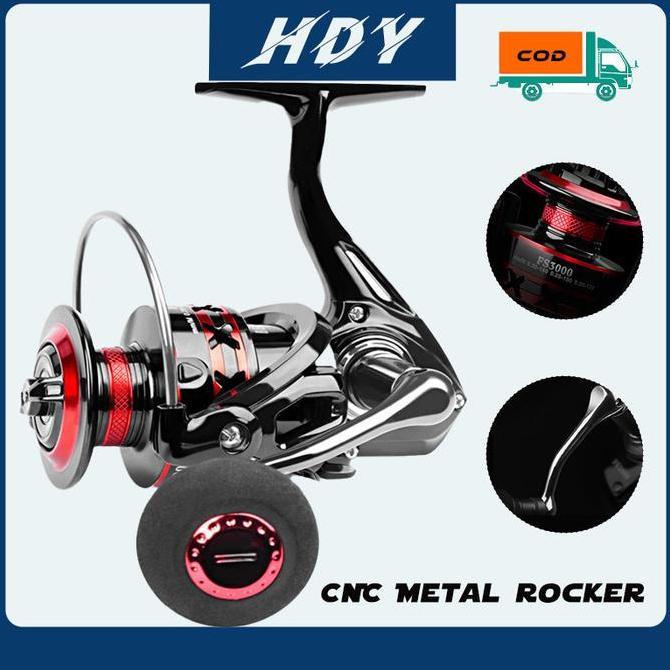 DEUKIO FS 2000-7000 Reel Pancing Logam Gulungan Pancing Putar Max Drag 15Kg