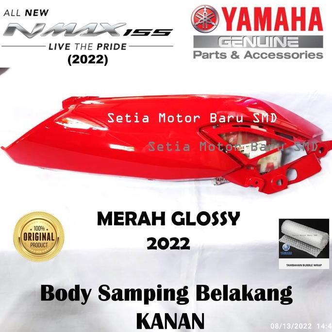 Promo Body Bodi Samping All New Nmax 2022 Merah Glossy Kanan Asli Ori Yamaha Diskon