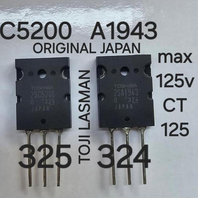 Wkprojek- C5200 A1943 Lot 313 308 100% Original Japan Jepang 2Sc C 5200  Ori