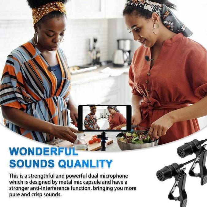 Wkprojek- Boya Lavalier Microfone By-M1/By-Mm1 Series  Mikrofon Omnidirection  Kabel Untuk Smartphon