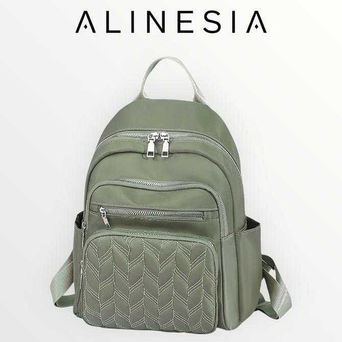 Bags- Taskulaku.Id - Ransel Jotta | Tas Ransel Wanita Terbaru Bordir Waterproof Warna Hitam Cream Pi