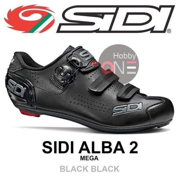 Sidi Alba 2 MEGA Road Shoes - BLACK BLACK