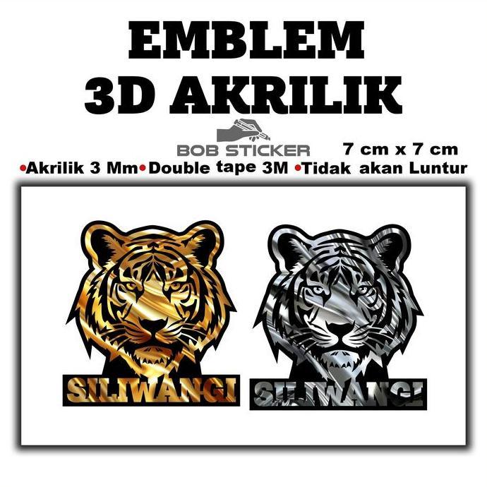 Kualitasbaik- Ekslusif Emblem Akrilik Maung Bodas / Maung Kdm / Kang Dedi Mulyadi / Bapa Aing / Maun