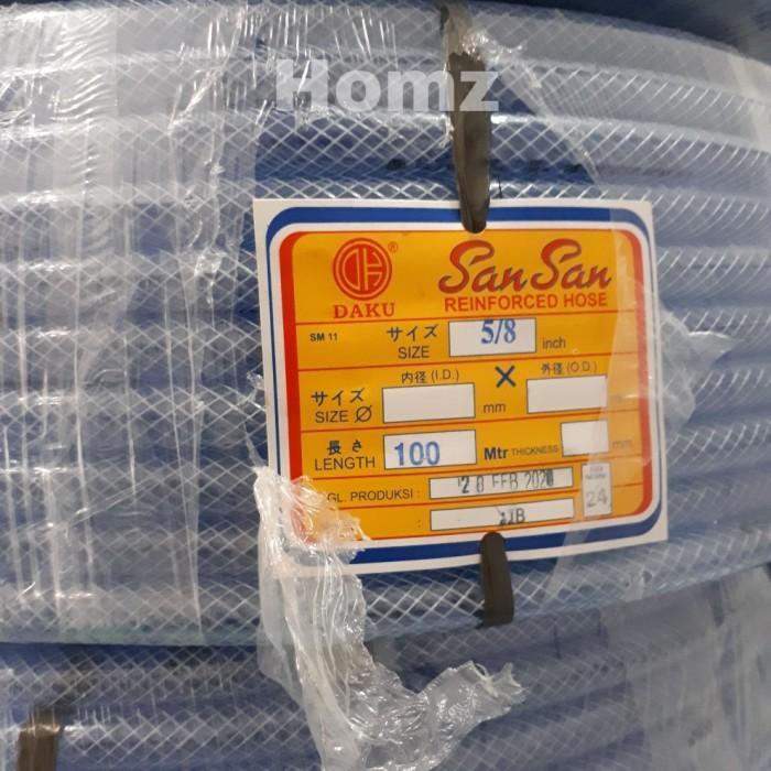 1 ROL (100 MTR) Selang Benang 5/8 inch SanSan/Selang Air 5/8" in Serat Benang Hose Rol