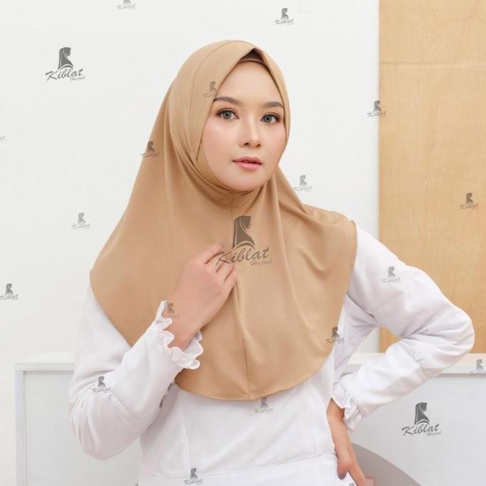 DY70 - Kiblat Hijab Dagu Malaysia Soft Pet Size S Jilbab Instan Malaysia Spandex Jersey Premium Cant