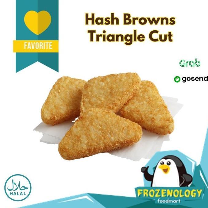 Hijaudaun- Potato Hash Browns Triangle Cut Belgian Crunchy French Fries Premium