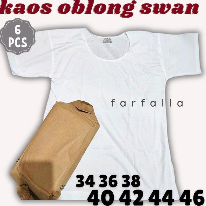 Gentle- Grosir 1/2 Lusin Kaos Oblong Pria Swan Brand Harga Untuk 6 Pcs