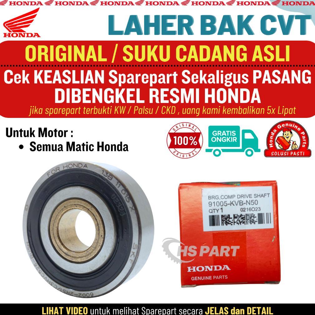 Laher Bearing 6002 RS Original Honda , Bearing Bak CVT Beat , Bearing Bak CVT Beat Fi , Bearing Bak 