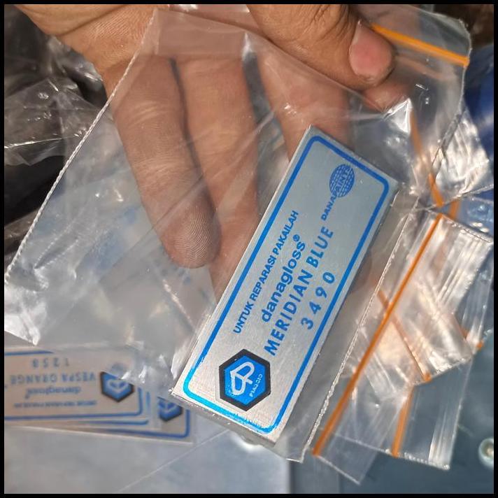 TERLARIS STICKER DANAGLOSS REPARASI VESPA MERIDIAN BLUE REPRO BARU CAKEP 