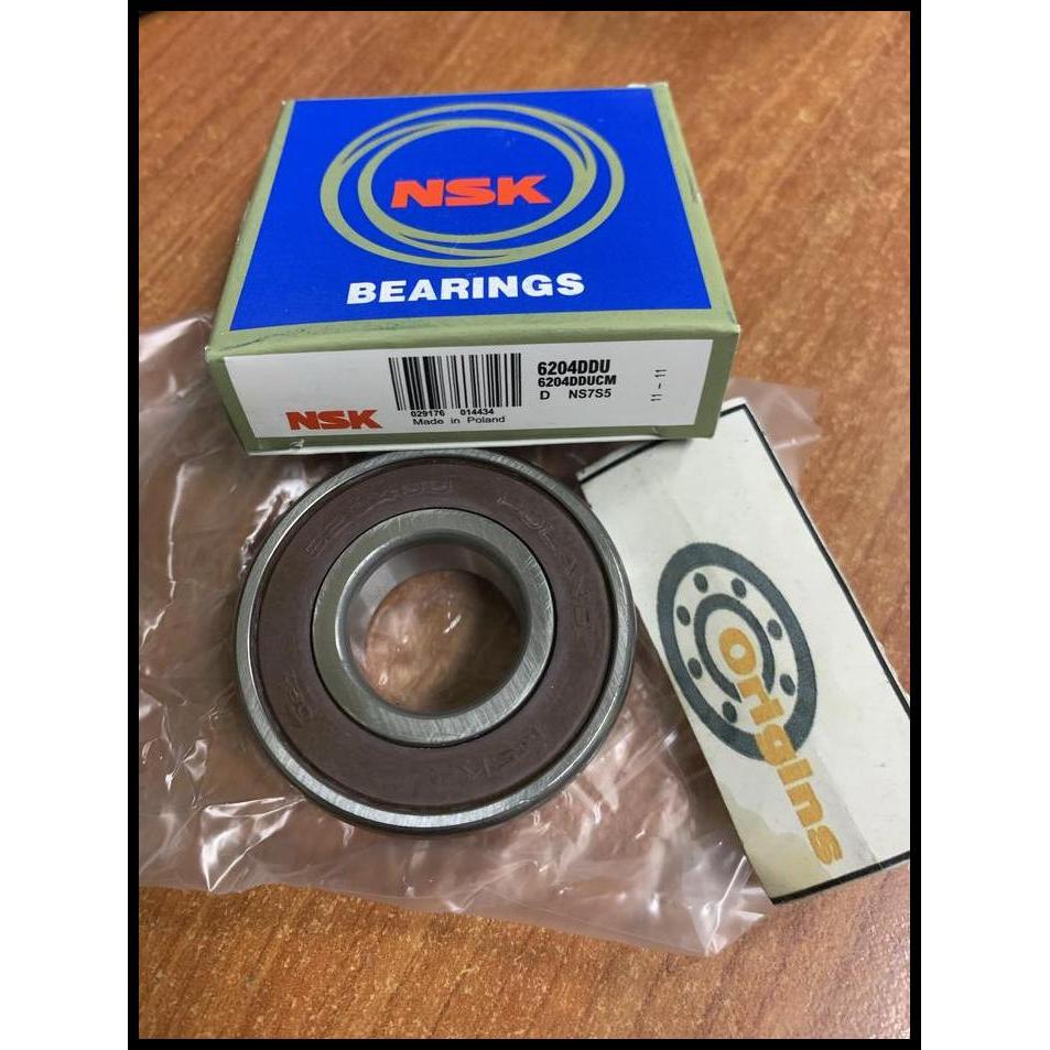 TERBARU BEARING 6204 2RS NSK ASLI POLANDIA 6204 DDU 20MM X 47MM X 14 