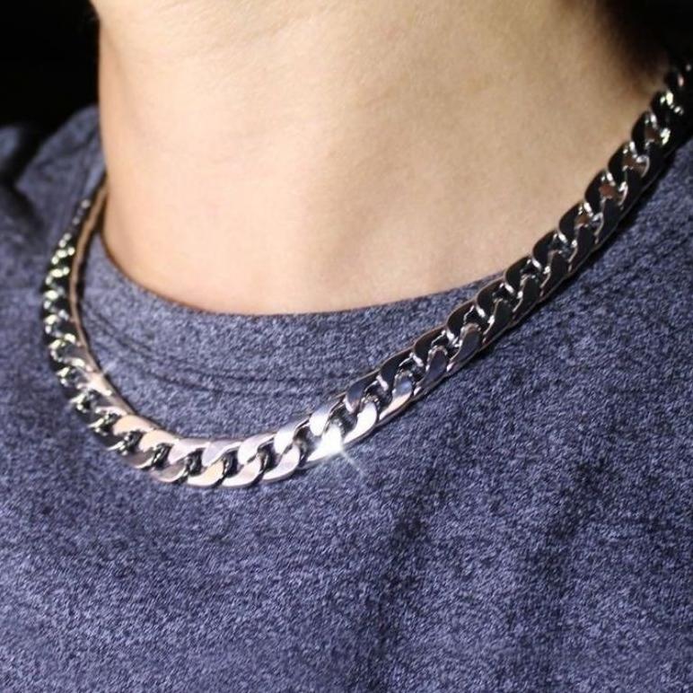 Kalung Rantai Hip Hop Korea Pria Wanita/Kalung Retro/Kalung Rantai Naklace / Kalung Rantai Besar/Kal