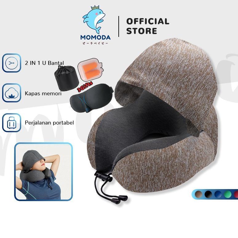 MOMODA Bantal leher siput U-shaped Pillow Bantal Solid Bantal leher kesehatan/Bantal leher traveling