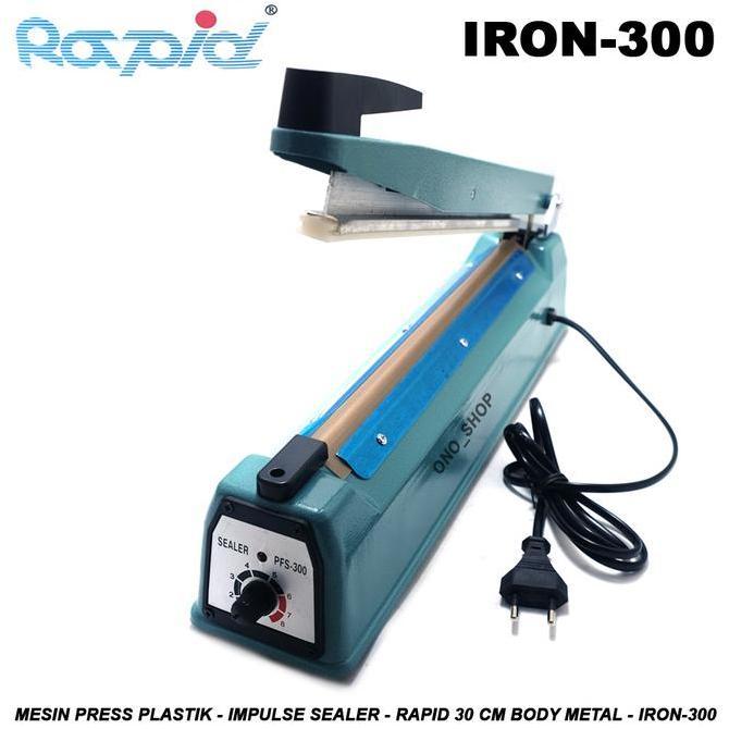 Murah Mesin Press Plastik - Impulse Sealer Rapid 30 Cm Body Metal - Iron-300