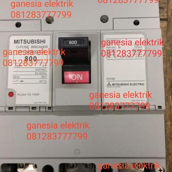 Promo MCCB breaker Mitsubishi Nf800-cw 800a nf-800cw 800 a Diskon