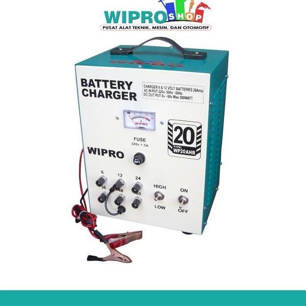 Promo Wipro Battery Charger Ahr Regular  20Amp(6 -60V) Battery Charger Ahr Regular  20Amp(6 -60V)