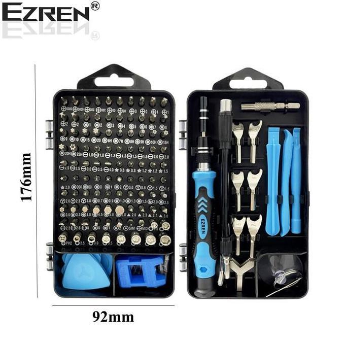 Murah Ezren Ez-0813 135 In 1 Obeng Set Hp Lengkap Torx Screwdriver Magnet