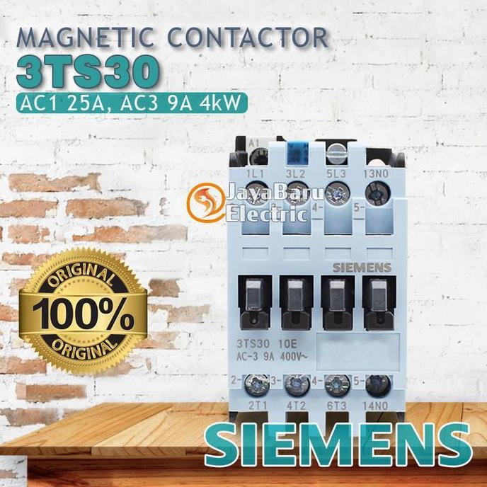 Promo Kontaktor Contactor Siemens 3TS30 3TS3010 3TS3001 24V 48V 110V 220V 380V Diskon