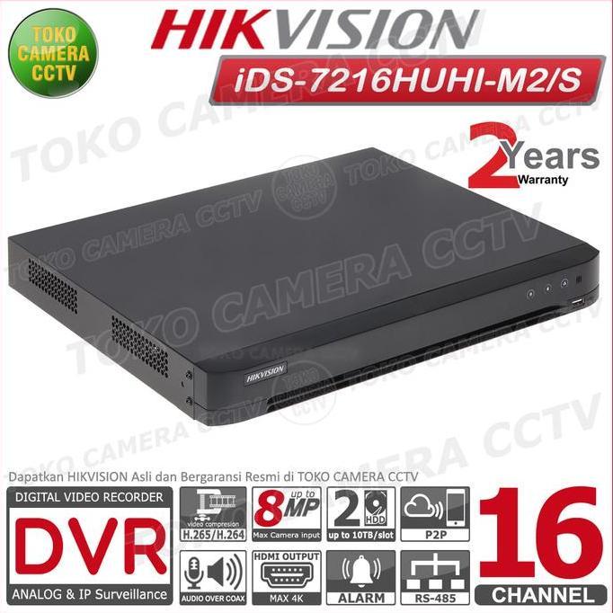 Davitbrakens99 - Dvr Recorder Cctv Dvr Hikvision 16 Channel Turbo Hd 16Ch 5Mp