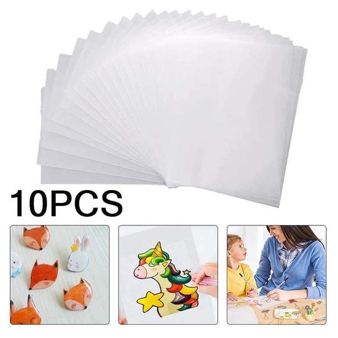 limenshayara - 10pcs plastik shrink paper 20*29cm shrink kertas shrink paper diy multifungsi heat sh