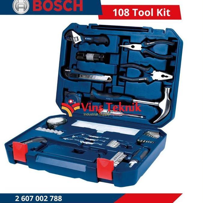 Grosir Bosch Alat Pertukangan Toolkit Tool Set 108 Pcs Tool Kit Multi Complete Set 108Pcs Bosch 788