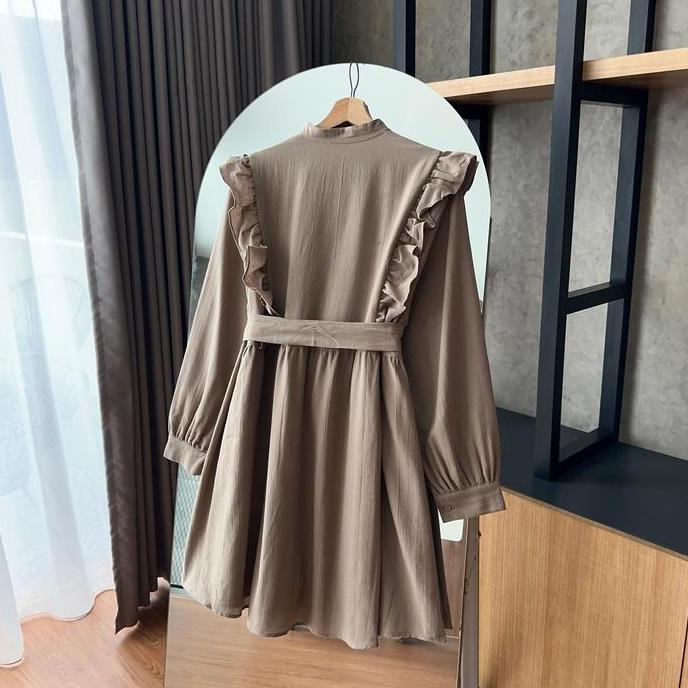 By.HANA 473 | Tunik Rempel Motif Bordir | Free Belt CS