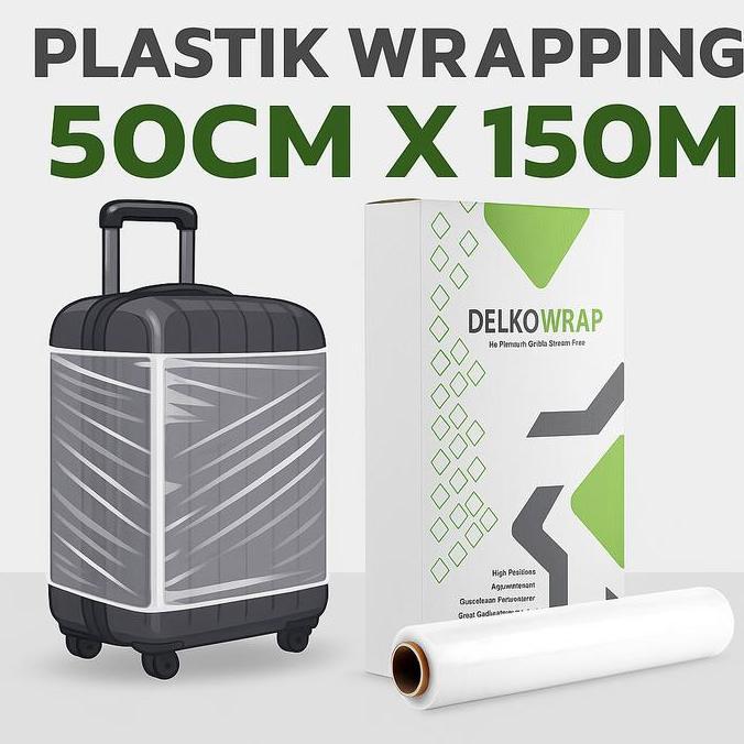 limenshayara - plastik wraping barang plastik wrapping parcel lebaran plastik stretch film plastik w