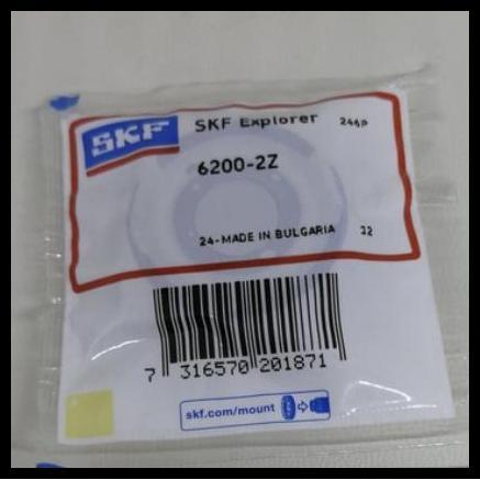 TERBARU BEARING 6200 ZZ SKF ORIGINAL 6200ZZ 
