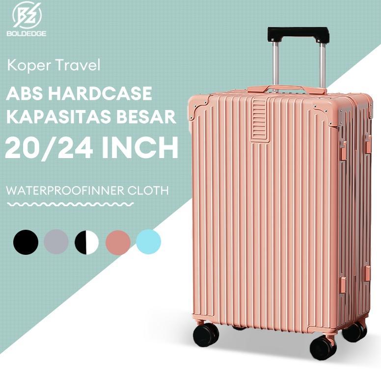 BoldEdge Koper 20/24 Inch ABS Hardcase Kabin Bagasi Koper Travel Ringan Koper Modis Bagasi Koper
