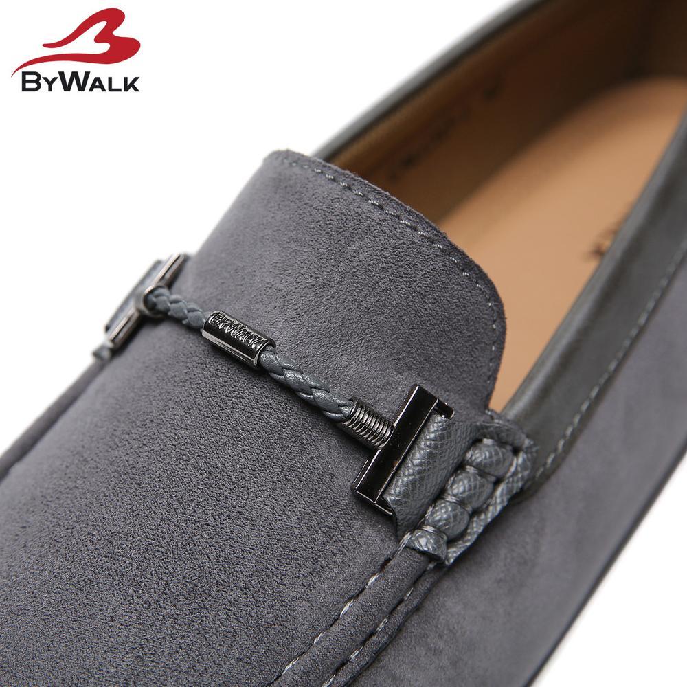 hot sale bywalk calcio1 sepatu loafers pria formal casual moccasin slip on kerja bludru hitam