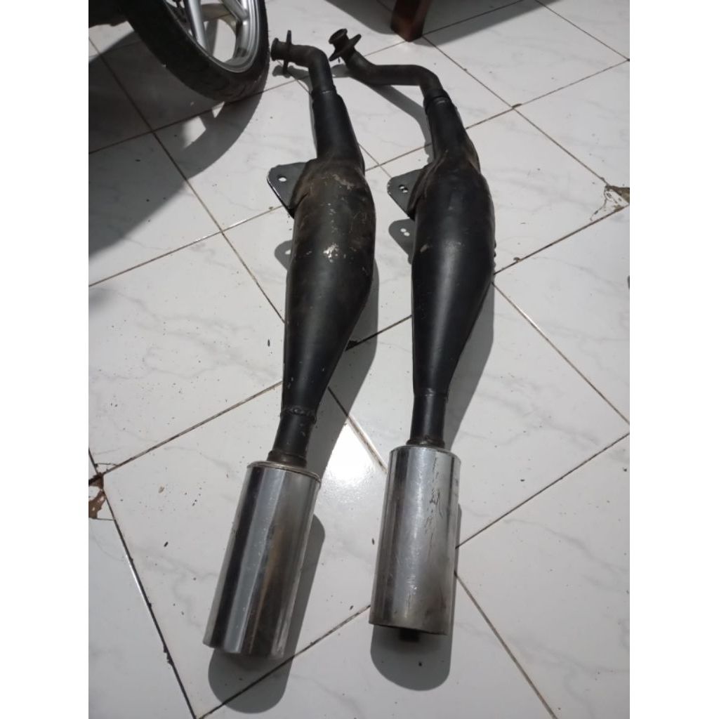 knalpot fizr f1zr fiz r f1z r ori perut hitam sudah bobokan bedelan