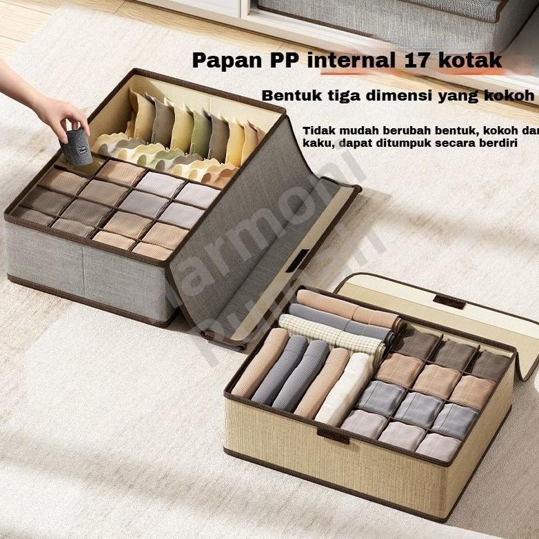LIMITED TEMPAT PENYIMPANAN PAKAIAN DALAM RAK PAKAIAN DALAM ORGANIZER STORAGE BOX SEKAT PENGATUR LEMA