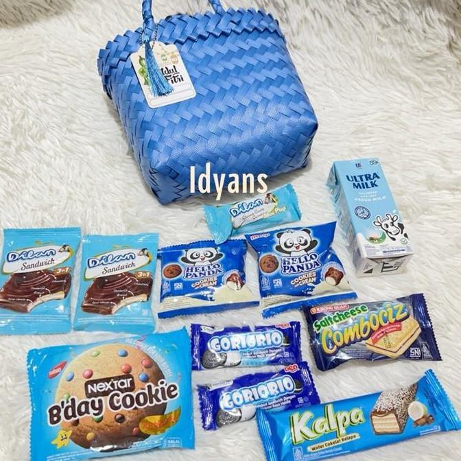 Hampers Snack Tas Lurik Mini Hampers Mini Parsel Mini Hampers Lebaran Tas Lurik Aesthetic Hampers Si