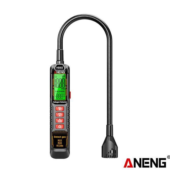 Aneng HD02 Detektor Kebocoran Halogen R22/R32/R134A Detektor Gas Freon AC Rechargable Type-C