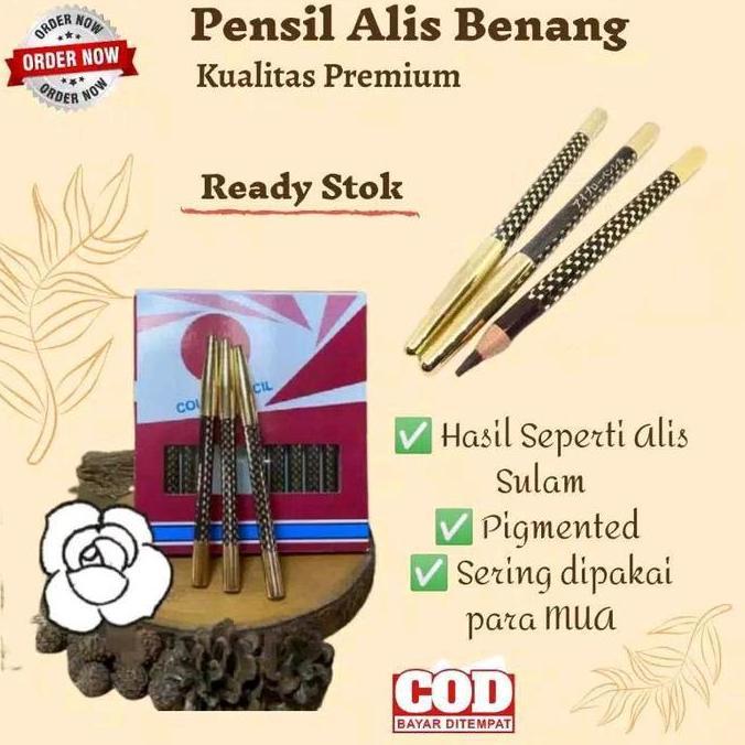 1Kondangjayabadi - Pensil Alis/Celak Mua Viral Tiktok Tahan Lama Pekat Eyebrow Alis - Coklat  - Penc