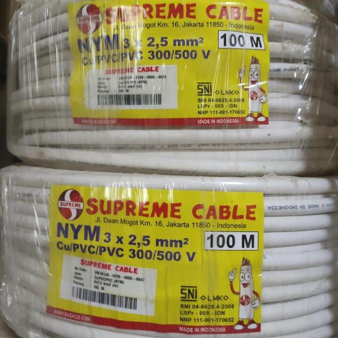 Promo kabel nym 3x2.5 supreme 100m nym 3x2,5 100m supreme Diskon