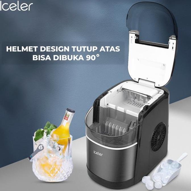 Yohoho- Mesin Es Iceler Ice Maker 15Kg/Hari 6 Menit Es Jadi Bullet Ice Maker