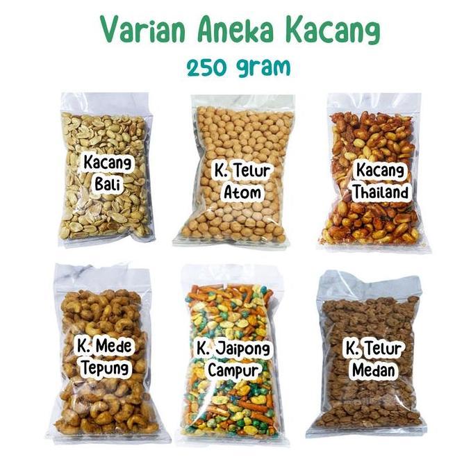 Aneka Kue Kering Kacang Kiloan Cemilan Manis Pedas Asin Makanan Ringan Kriuk Oleh Oleh Murah Food Sn