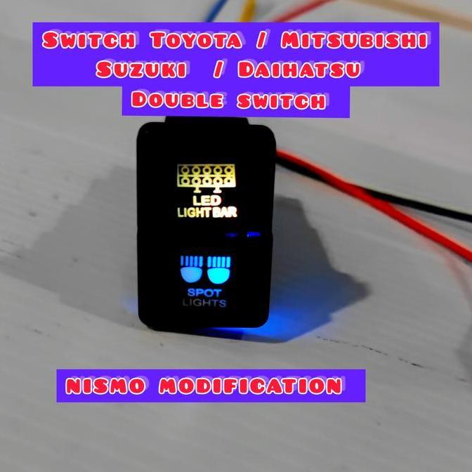 TERBARU - switch foglamp Toyota switch Mitsubishi Pajero Suzuki Switch dual