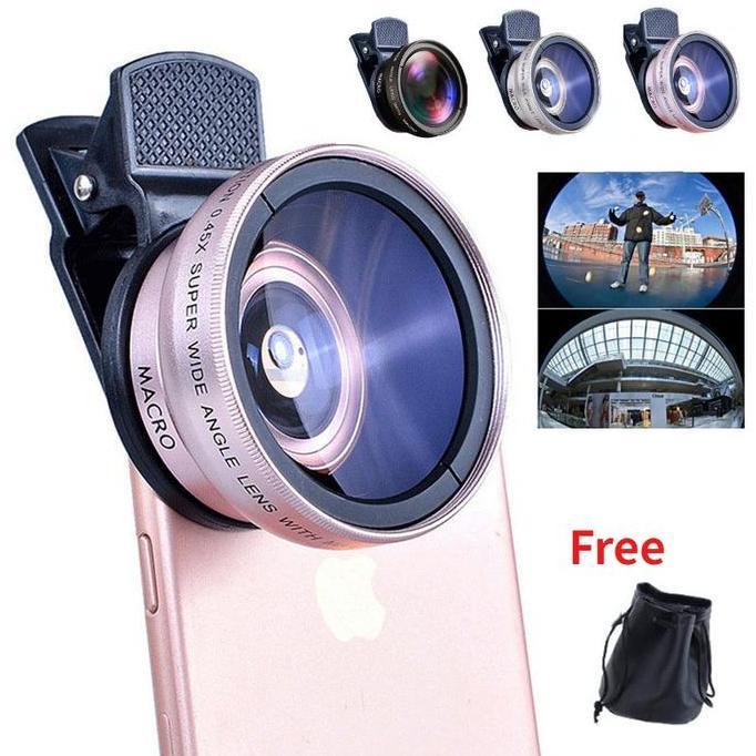 cifareger_store - lensa super wide angle 2 in 1 lensa pembesar camera smartphone 12.5x telezoom hp d