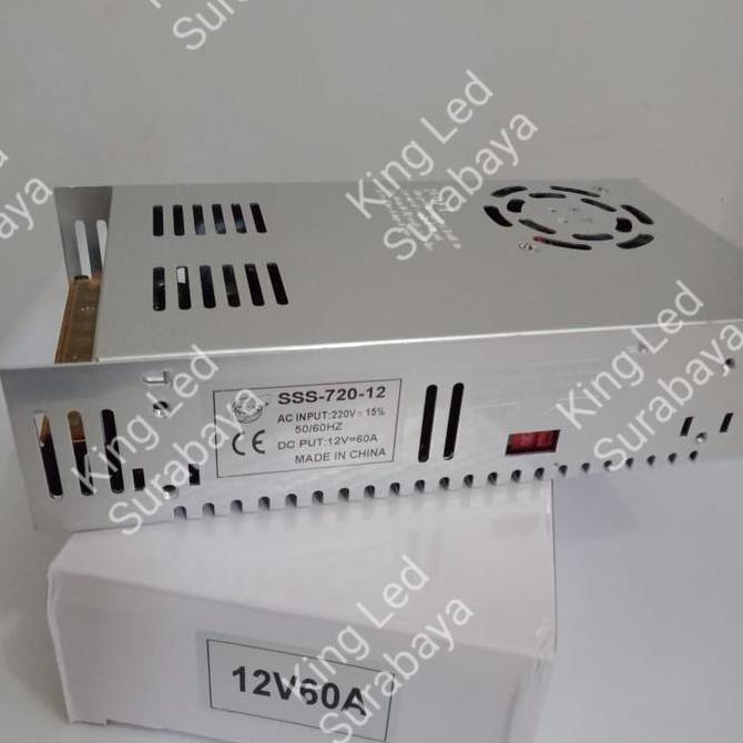 Adaptor 12V 60A Body Kecil Power Supply Switching LED 60 Ampere 12 VDC