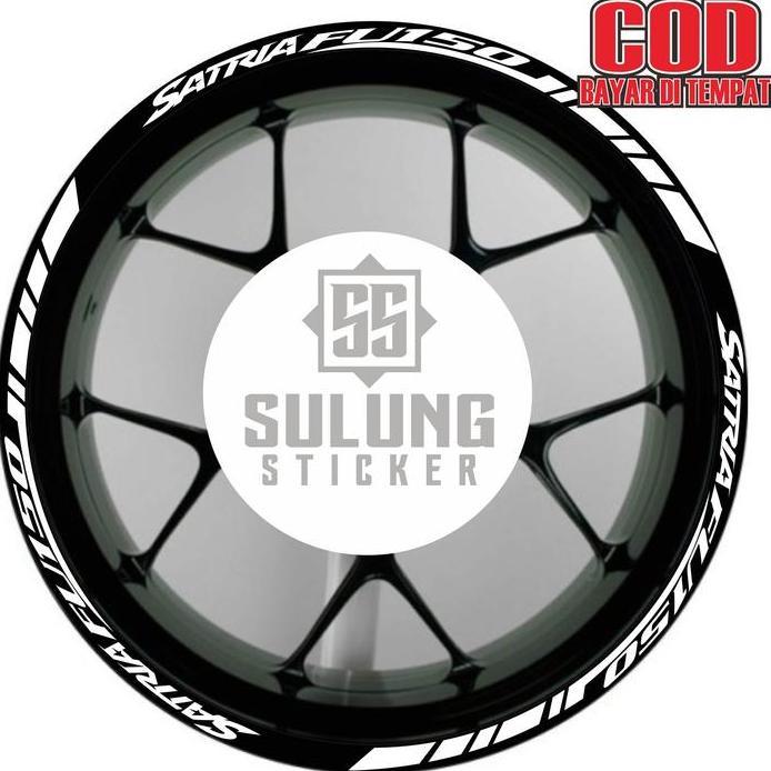 GARANSI STIKER VELG MOTOR KEREN VARIASI SUZUKI SATRIA FU CUTTING STICKER PELEK