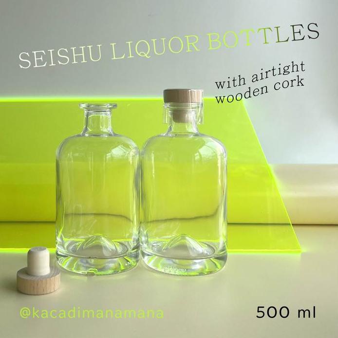 Botol kaca liquor SEISHU bottle - botol kaca liquor SEISHU