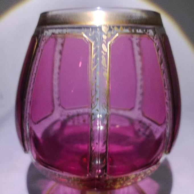 gelas kristal bohemia pajangan f94