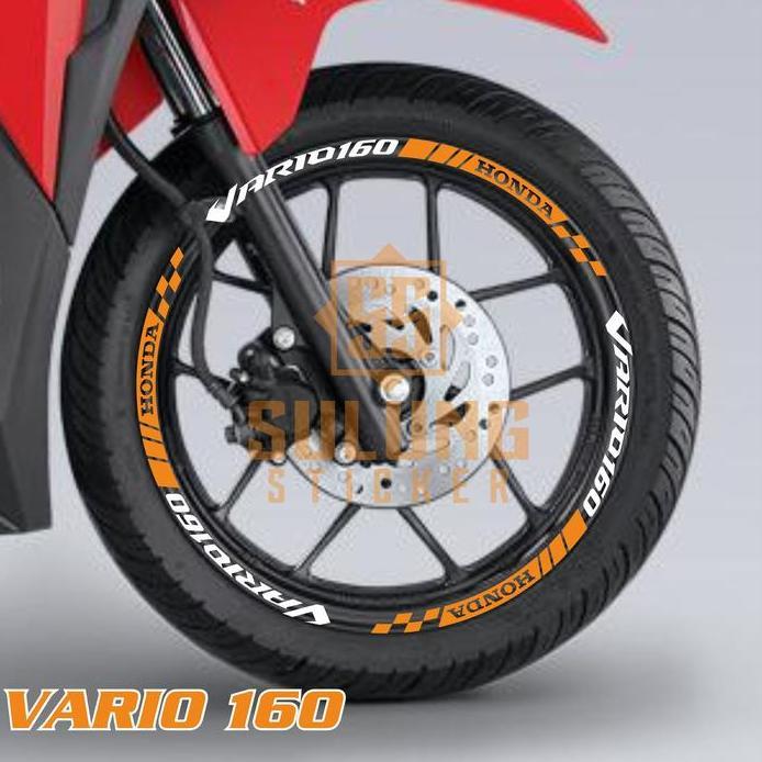 GARANSI CUTTING STIKER LIS VELG MOTOR HONDA VARIO 160 VARIASI PELEK KEREN